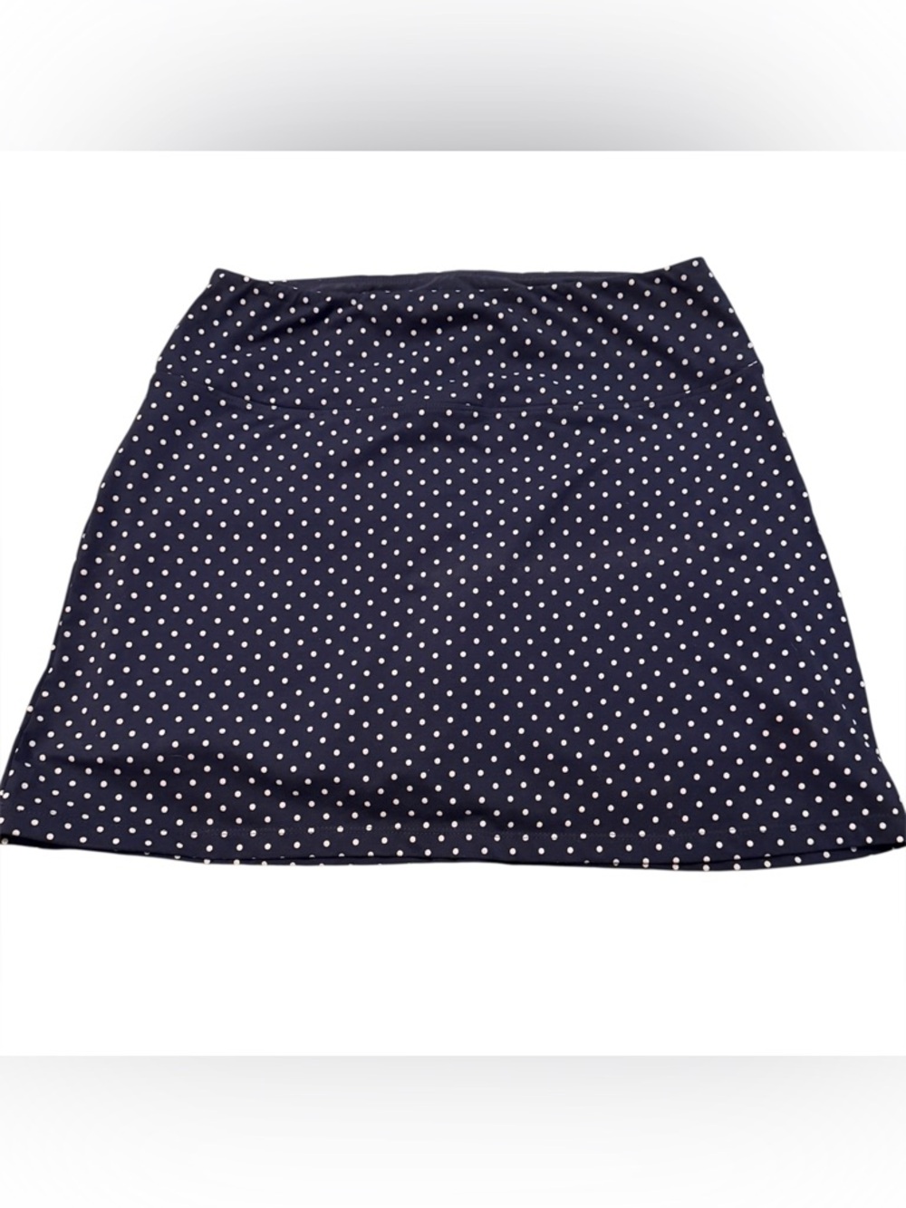 Navy Blue ~ Polka Dot ~ Women’s Skort ~ Elastic Waist ~ Perfect Condition ~ Sz L